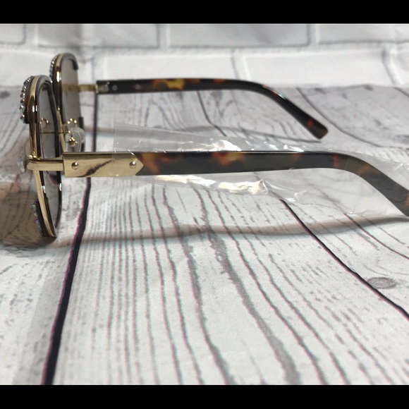 Brown bling shades with rhinestones - Picture 4 of 6